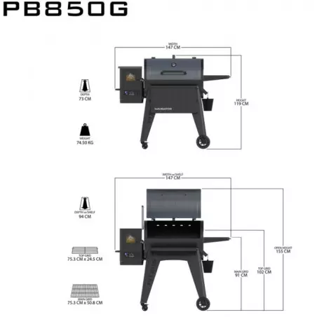 Barbecue à Pellets Navigator 850 PIT BOSS – Image 3