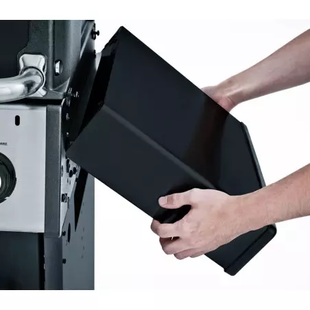 Barbecue Gaz Crown 480 Avec Tablettes Acier Rabattables Et Rôtissoire BROIL KING – Image 3