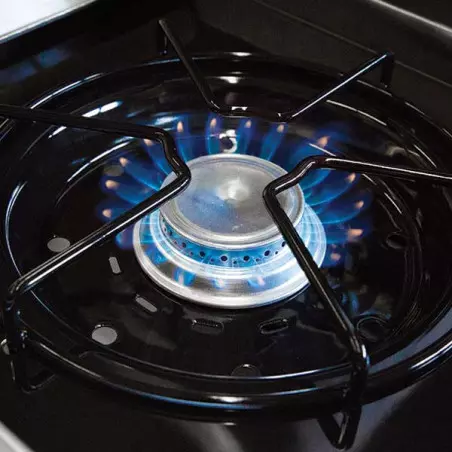 Barbecue Gaz Crown 480 Avec Tablettes Acier Rabattables Et Rôtissoire BROIL KING – Image 5