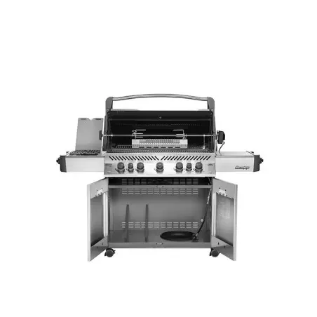 Napoleon Barbecue Gaz Prestige 665 INOX 5 Brûleurs + Sizzle Latéral + Brûleur Arrière – Image 2