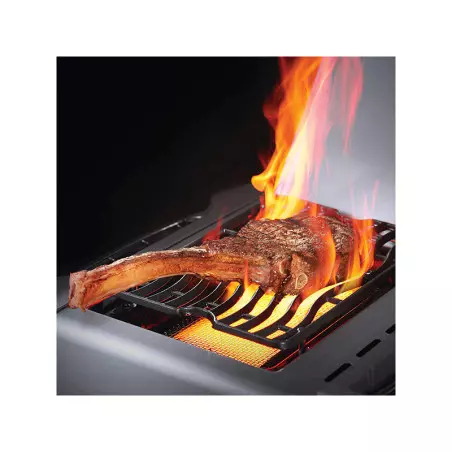 Napoleon Barbecue Gaz Prestige 665 INOX 5 Brûleurs + Sizzle Latéral + Brûleur Arrière – Image 4