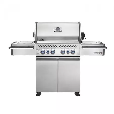 Napoleon Barbecue Gaz Naturel Prestige Pro 500 5 Brûleurs + Sizzle Lateral + Brûleur Arriere + Fumoir