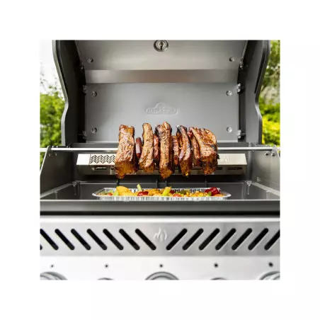 Barbecue Gaz Rogue 425 RSE Inox 3 Brûleurs + Sizzle Lateral + Brûleur Arriere - NAPOLEON – Image 2