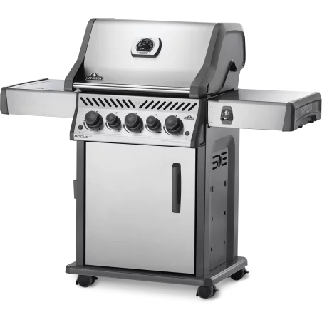 Barbecue Gaz Rogue 425 RSE Inox 3 Brûleurs + Sizzle Lateral + Brûleur Arriere - NAPOLEON