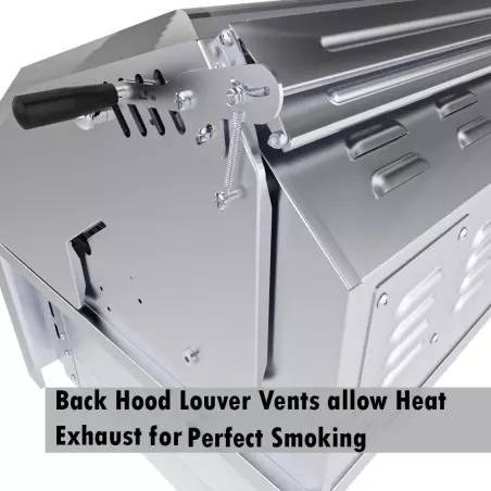 Barbecue Encastrable Hybride Charbon De Bois Et Gaz 30" - 76cm - SUNSTONE – Image 3