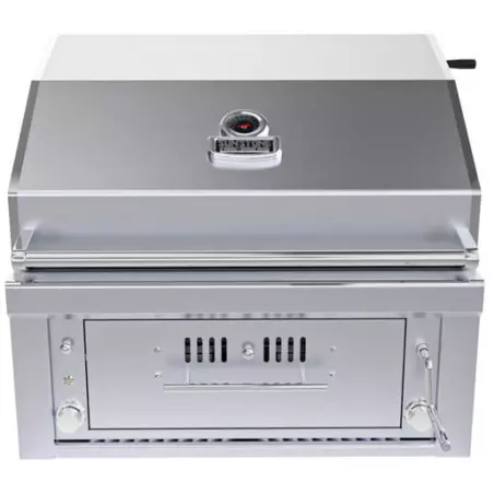 Barbecue Encastrable Hybride Charbon De Bois Et Gaz 30" - 76cm - SUNSTONE