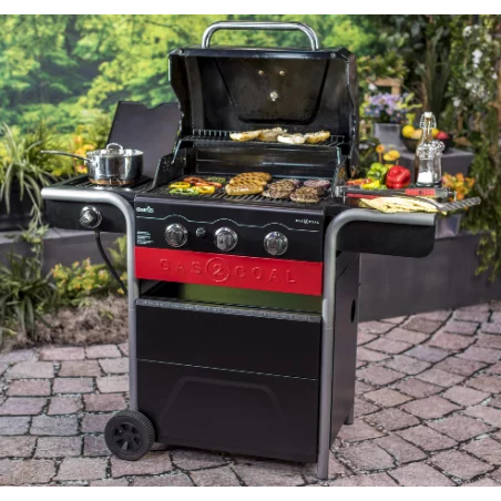 Barbecue Hybride Gaz & Charbon Gas2Coal 330 2.0 3 Brûleurs – Image 4
