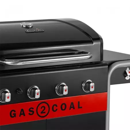 Barbecue Hybride Gaz & Charbon Gas2Coal 440 2.0 4 Brûleurs – Image 4