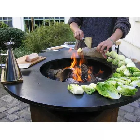 Brasero OFYR Classic 85 Plancha Acier Corten Pied 75cm – Image 2