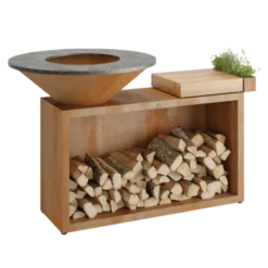 Brasero OFYR Island 85 Bois Teck