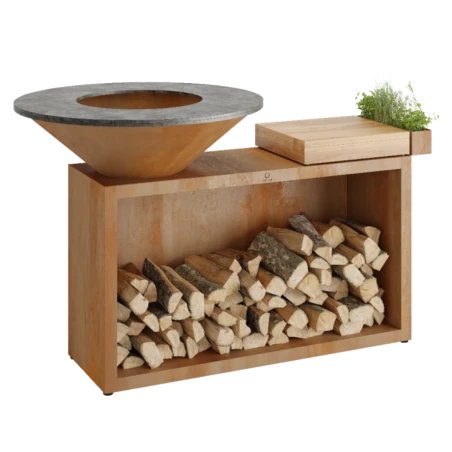 Brasero OFYR Island 85 Bois Teck