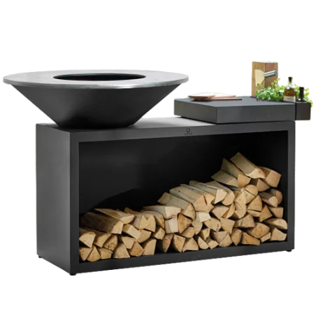 Brasero OFYR Island Black 100 Ceramique Gris Anthracite
