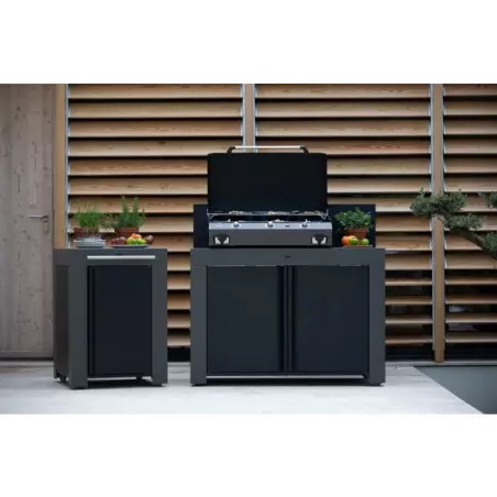 Desserte Felix Compacte Acier Grise - ENO – Image 2