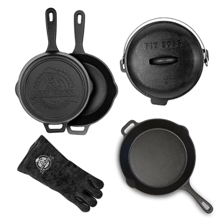 Lot De 6 Pieces De Cuisson En Fonte PIT BOSS