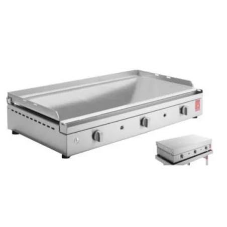 Pack Plancha Gaz PLANET Chef 80 + Capot à Charnieres – Image 3