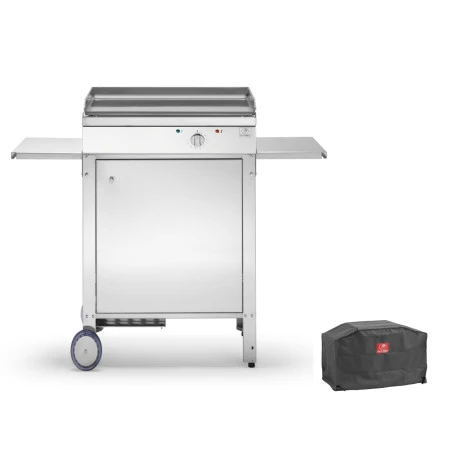 Planet Pack Plancha Elec Chef 55 Pl. Lisse + Chariot Fermé +Housse
