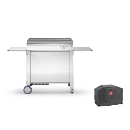 Pack Plancha Elec PLANET Chef 80 + Chariot Fermé + Housse