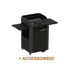 Pack + Plancha Gaz Fusion 60 Grise Sur Chariot - ENO
