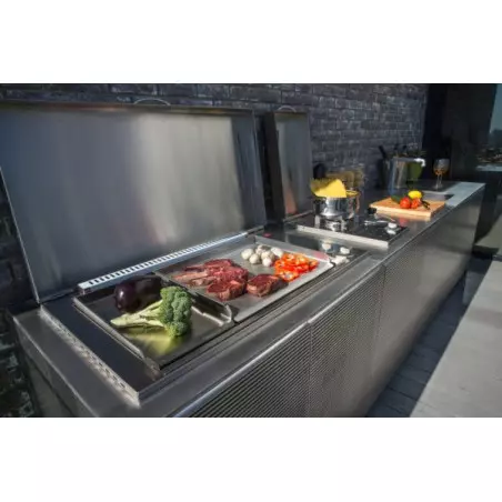 Plancha Gaz PLANET Chef 80Mix Plaque Inox 26 Lisse - 55 Lisse (Réf. 0201143) – Image 4