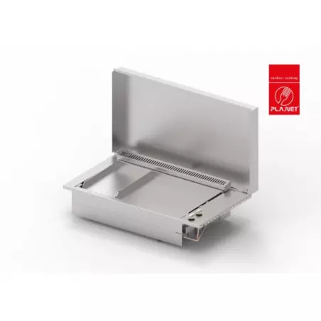 Plancha Gaz PLANET Chef 80Mix Plaque Inox 26 Lisse - 55 Lisse (Réf. 0201143)
