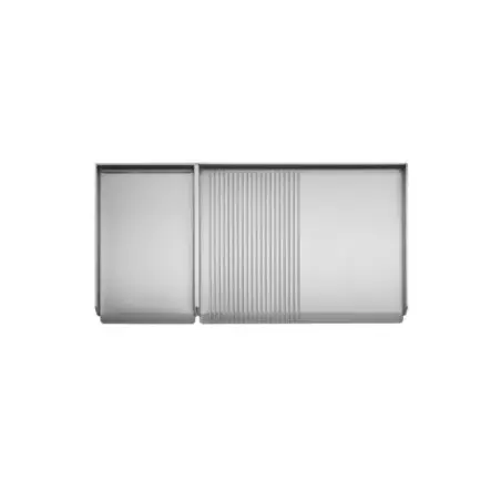 Plancha Gaz PLANET Chef 80Mix Plaque Inox 26 Lisse - 55 Lisse Rainurée (Réf. 0201144) – Image 2