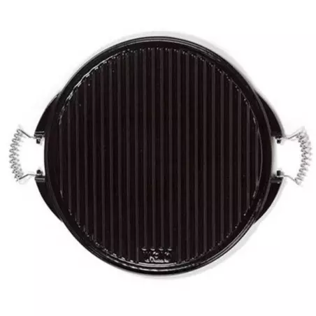 Plancha Ronde 53cm Double Face En Fonte Emaille Vaello – Image 2