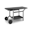 Table Roulante Acier Noir Et Gris Mat Pour Plancha Tra Ng